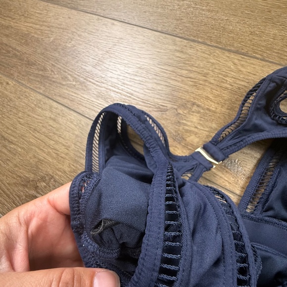 Michael Kors Women's Cruise One Piece Navy Blue Swimsuit, Size 10, Summer, Beach - Picture 12 of 15